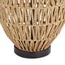 6_360 Lighting San Marcos 27" Woven Wicker Coastal Modern Table Lamp more views