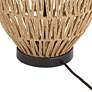 7_360 Lighting San Marcos 27" Woven Wicker Coastal Modern Table Lamp more views