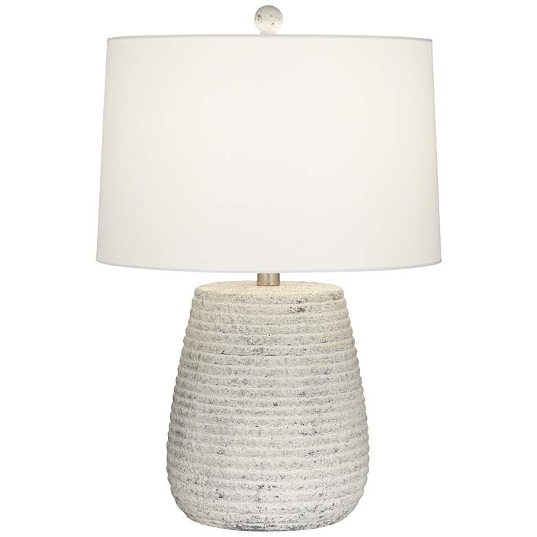 Image 2 360 Lighting Sandstone 23" Handcrafted Modern Ceramic Table Lamp