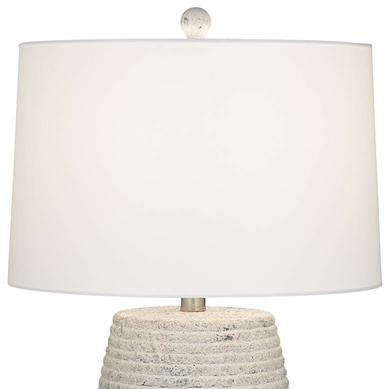Image 4 360 Lighting Sandstone 23" Handcrafted Modern Ceramic Table Lamp more views