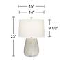 7_360 Lighting Sandstone 23" Handcrafted Modern Ceramic Table Lamp more views