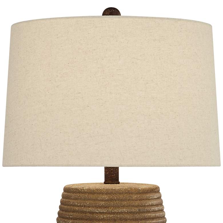 Image 4 360 Lighting Sandstone 23 inch High Rustic Ceramic Table Lamp more views
