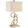 360 Lighting Saul Gold Rings Modern Table Lamp with Acrylic Riser