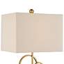 360 Lighting Saul Gold Rings Modern Table Lamp with Acrylic Riser