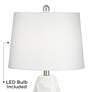 4_360 Lighting Scalloped 24 1/2" Ceramic LED Lamps with Dimmers Set of 2 more views