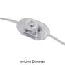 6_360 Lighting Scalloped 24 1/2" Ceramic LED Lamps with Dimmers Set of 2 more views