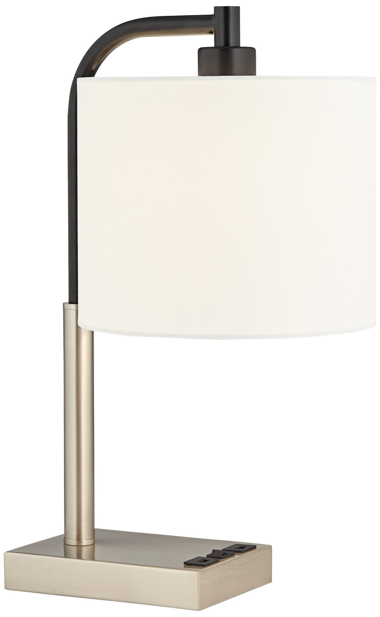 360 Lighting Scrip 18" High Modern Dual USB Desk Lamp