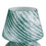 3_360 Lighting Selberg 11" High Blue Stripe Glass Accent Lamp more views