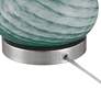 6_360 Lighting Selberg 11" High Blue Stripe Glass Accent Lamp more views