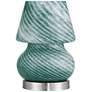 7_360 Lighting Selberg 11" High Blue Stripe Glass Accent Lamp more views