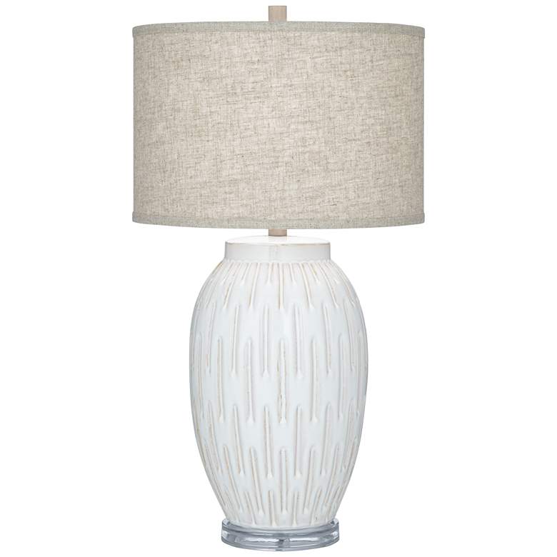 Image 2 360 Lighting Selena 26 1/8" Modern White Ceramic Table Lamp