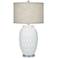 360 Lighting Selena 26 1/8" Modern White Ceramic Table Lamp