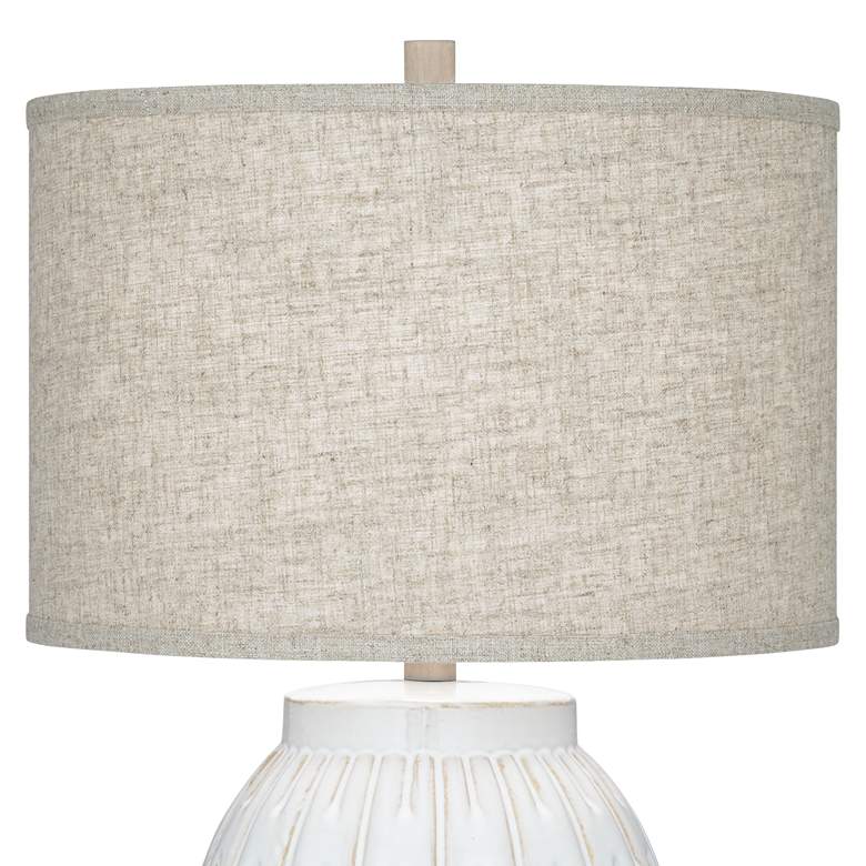 Image 4 360 Lighting Selena 26 1/8" Modern White Ceramic Table Lamp more views