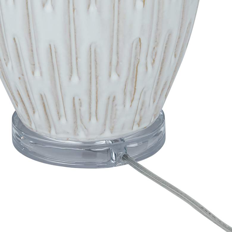 Image 7 360 Lighting Selena 26 1/8 inch Modern White Ceramic Table Lamp more views