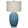 360 Lighting Selena 28 1/2" High Modern Blue Ceramic Table Lamp