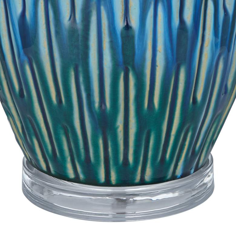 Image 6 360 Lighting Selena 28 1/2" High Modern Blue Ceramic Table Lamp more views