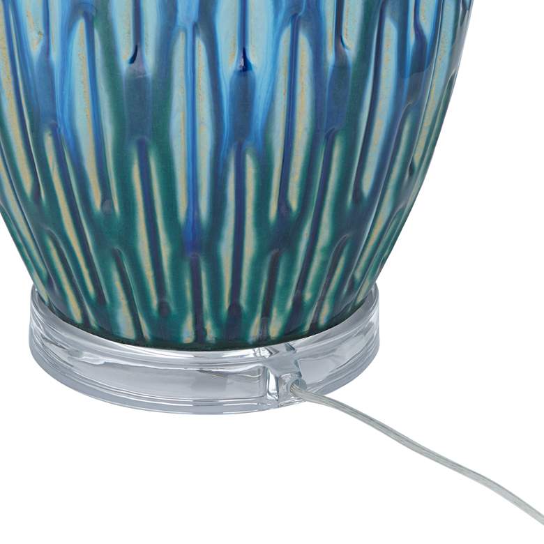 Image 7 360 Lighting Selena 28 1/2 inch High Modern Blue Ceramic Table Lamp more views