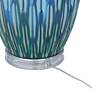 360 Lighting Selena 28 1/2" High Modern Blue Ceramic Table Lamp