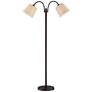 Thumbnail3 of 360 Lighting Seneca 56" High Bronze Twin Arm Gooseneck Floor Lamp