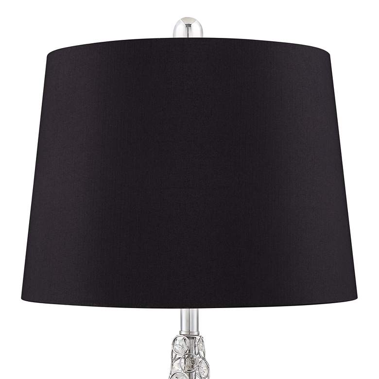 Image 2 360 Lighting Sergio 23 1/2 inch Black and Chrome USB Table Lamps Set of 2 more views