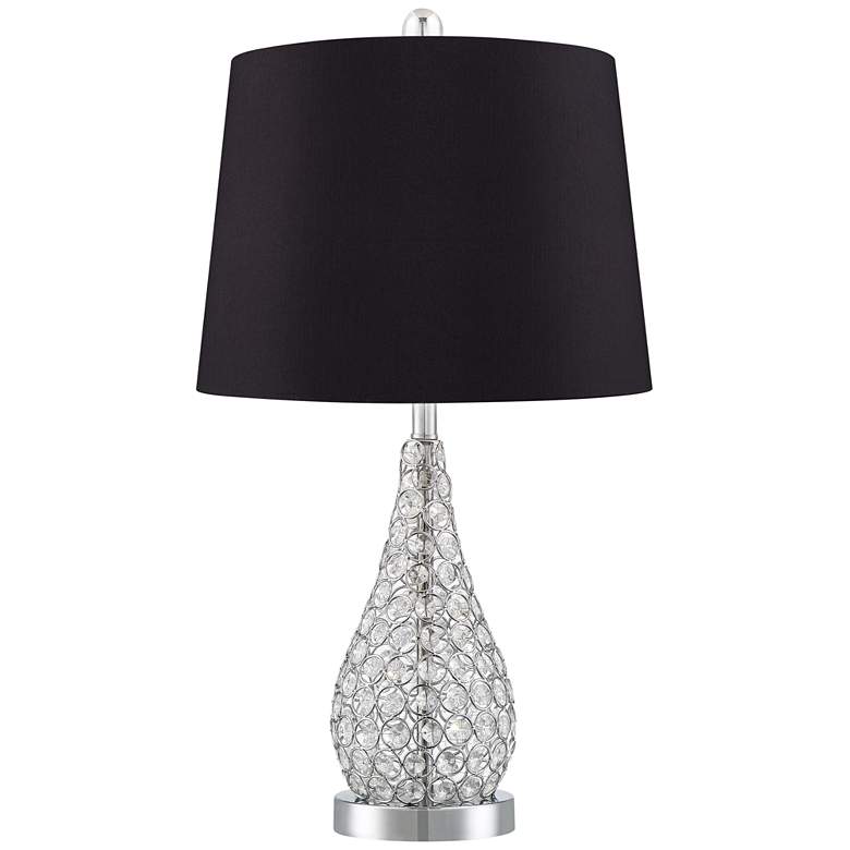 Image 6 360 Lighting Sergio 23 1/2 inch Black and Chrome USB Table Lamps Set of 2 more views