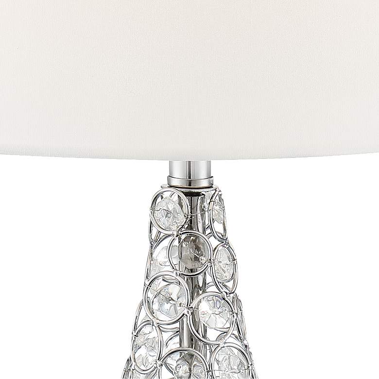 Image 4 360 Lighting Sergio 23 1/2 inch Chrome Accent USB Table Lamps Set of 2 more views