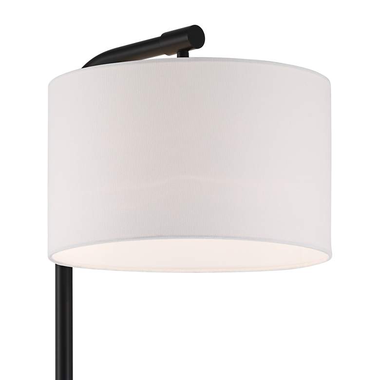 Image 3 360 Lighting Serra 64" Black Chairside Arc Offset Arm Floor Lamp more views