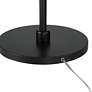 5_360 Lighting Serra 64" Black Chairside Arc Offset Arm Floor Lamp more views