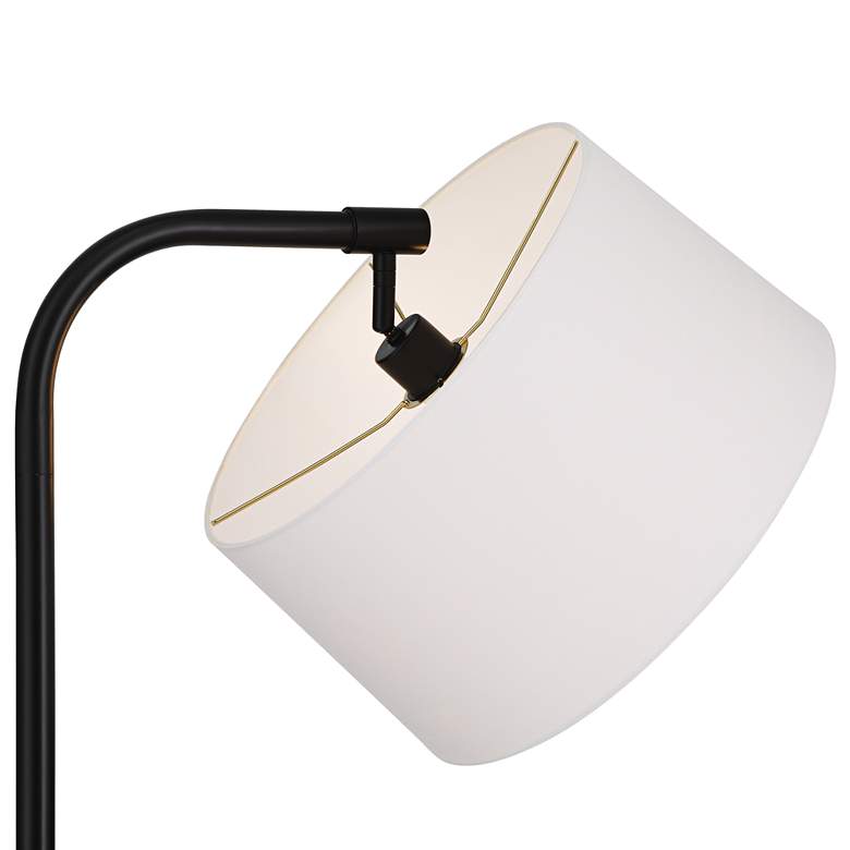 Image 6 360 Lighting Serra 64" Black Chairside Arc Offset Arm Floor Lamp more views