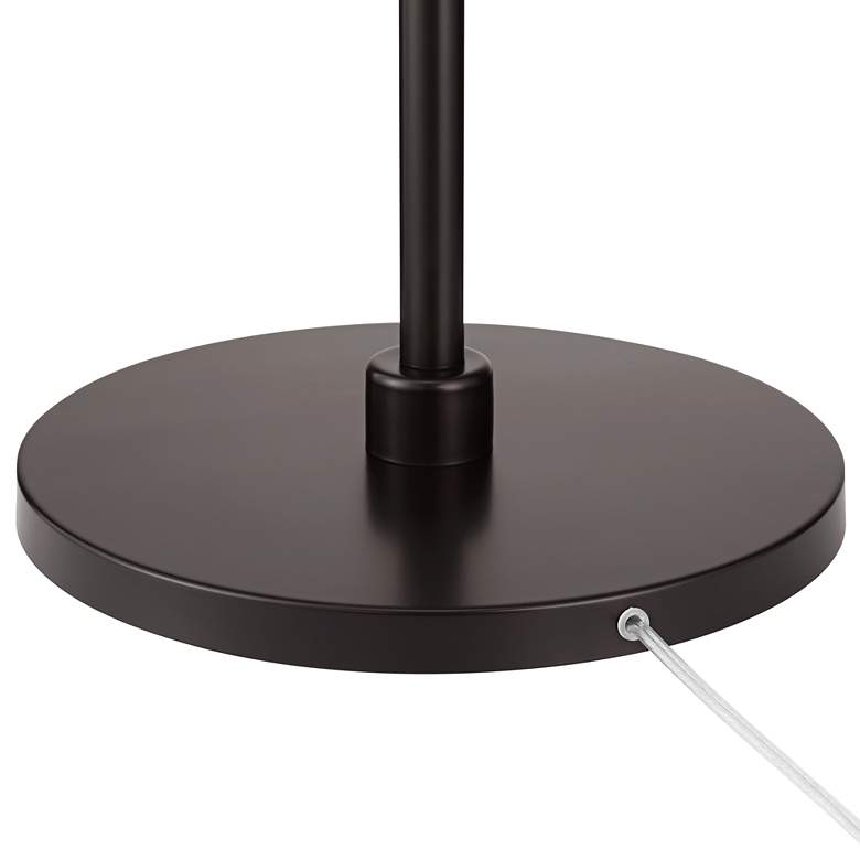 Image 6 360 Lighting Serra 64" Dark Bronze Chairside Arc Offset Arm Floor Lamp more views