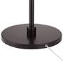 6_360 Lighting Serra 64" Dark Bronze Chairside Arc Offset Arm Floor Lamp more views