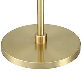 Image5 of 360 Lighting Serra 64" Warm Gold Chairside Arc Offset Arm Floor Lamp more views