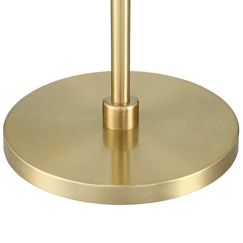 Image 5 360 Lighting Serra 64 inch Warm Gold Chairside Arc Offset Arm Floor Lamp more views