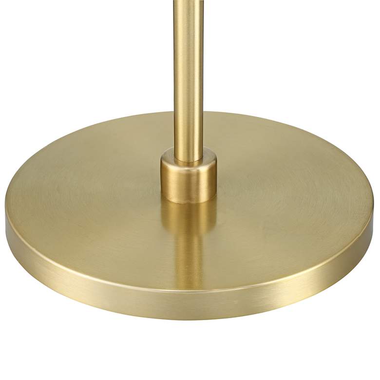 Image 5 360 Lighting Serra 64" Warm Gold Chairside Arc Offset Arm Floor Lamp more views