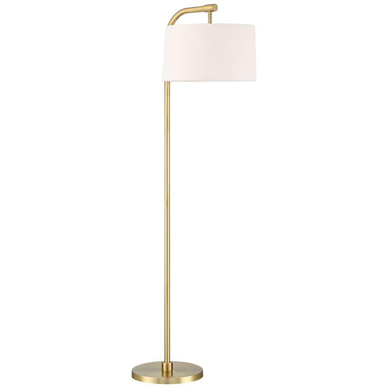 Image 6 360 Lighting Serra 64" Warm Gold Modern Arc Arm Floor Lamps Set of 2 more views