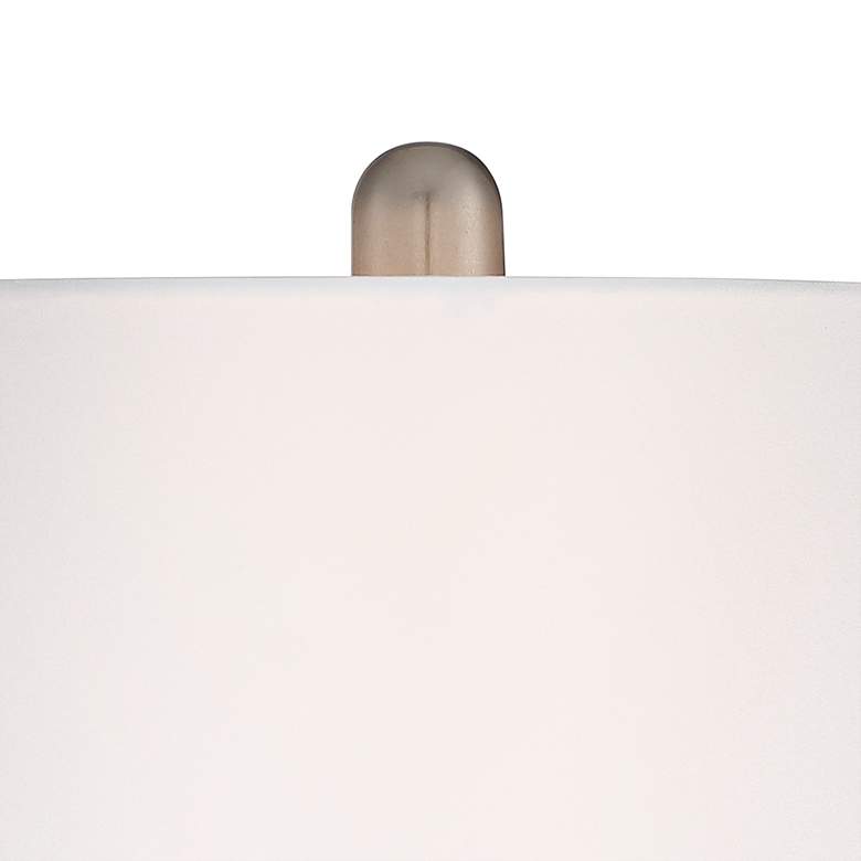 Image 3 360 Lighting Serrena White Glass Modern Night Light Table Lamp more views