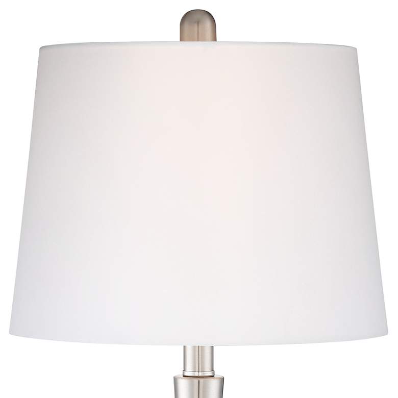 Image 4 360 Lighting Serrena White Glass Modern Night Light Table Lamp more views