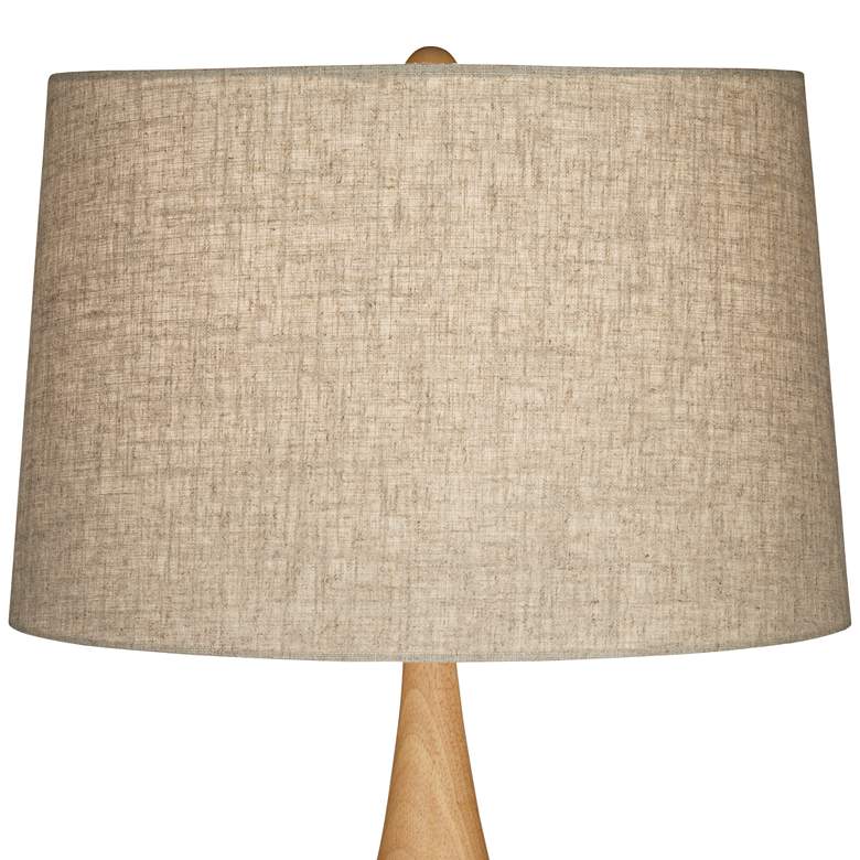Image 4 360 Lighting Sevilla 29" Modern Ribbed Gourd Green Ceramic Table Lamp more views