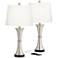 360 Lighting Seymore 26" LED Modern USB Touch Table Lamps Set of 2