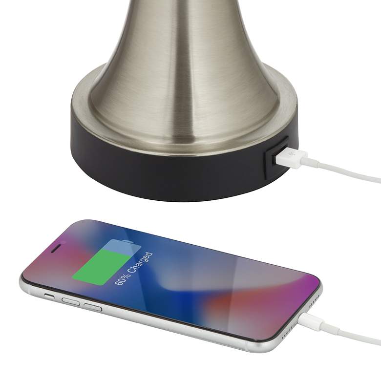 Image 5 360 Lighting Seymore 26" LED Modern USB Touch Table Lamps Set of 2 more views