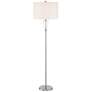 2_360 Lighting Shasta 62 1/2" High Glass and Brushed Nickel Floor Lamp