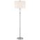 360 Lighting Shasta 62 1/2" High Glass and Brushed Nickel Floor Lamp