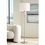 1_360 Lighting Shasta 62 1/2" High Glass and Brushed Nickel Floor Lamp