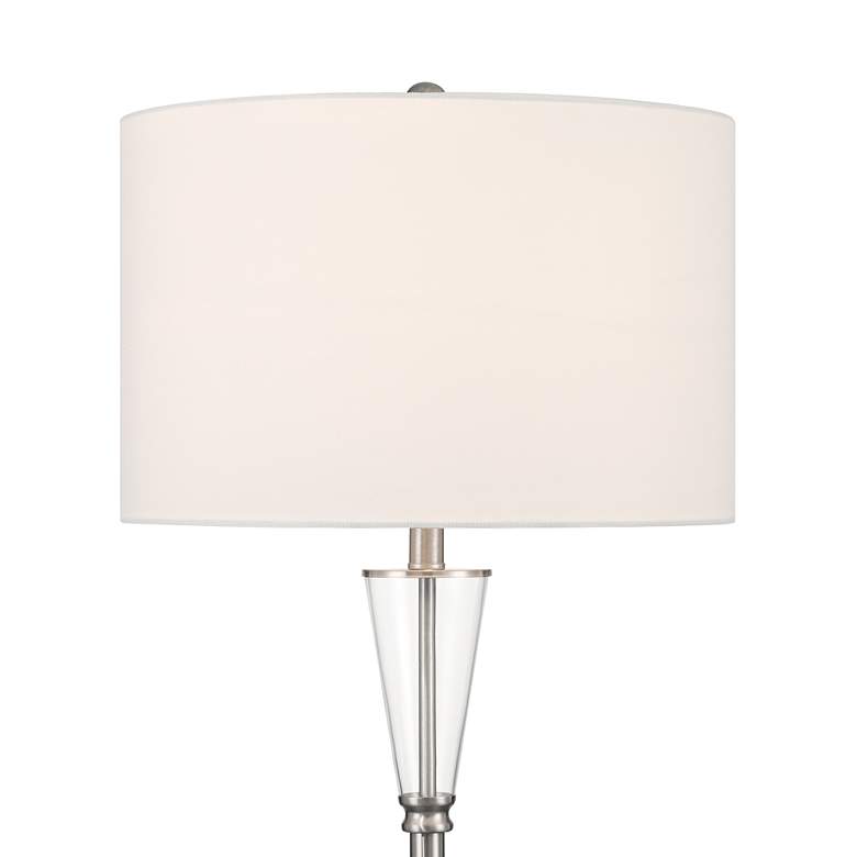 Image 3 360 Lighting Shasta 62 1/2" High Glass and Brushed Nickel Floor Lamp more views