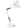 360 Lighting Shoup Adjustable Height White Finish Architect USB Desk Lamp