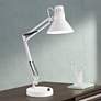 1_360 Lighting Shoup Adjustable Height White Finish Architect USB Desk Lamp
