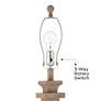 360 Lighting Sienna 29 3/4" High Faux Wood USB Table Lamps Set of 2