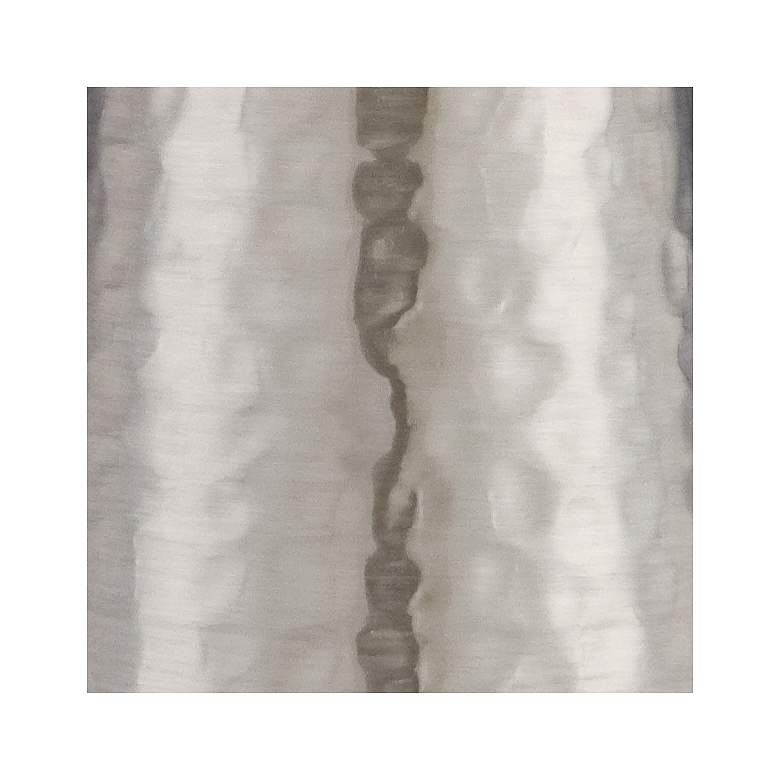 Image 5 360 Lighting Silver Leaf 25 3/4" Hammered Metal Cylinder Table Lamp more views