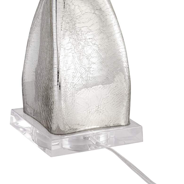 Image 5 360 Lighting Silver Twist 32 1/4" Crackle Mercury Glass Table Lamp more views