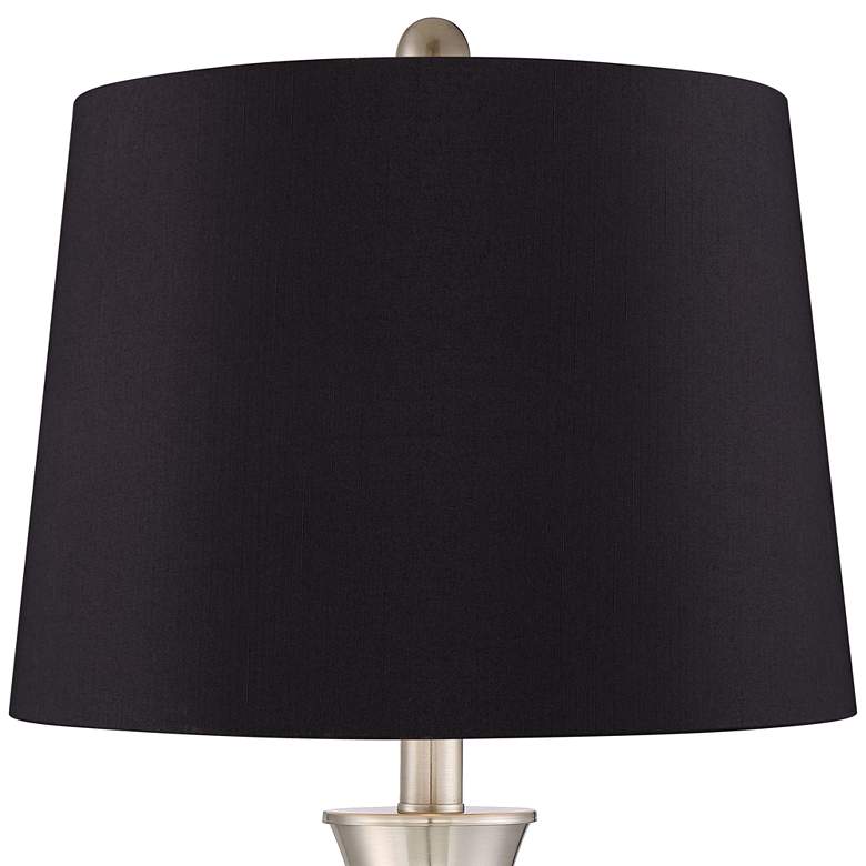 Image 2 360 Lighting Simon 25 1/2" Black and Nickel USB Table Lamps Set of 2 more views